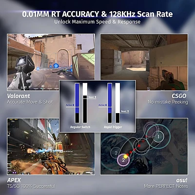 מקלדת גיימינג Attack Shark X68 HE לבן מקלדת גיימינג Attack Shark X68 HE לבן