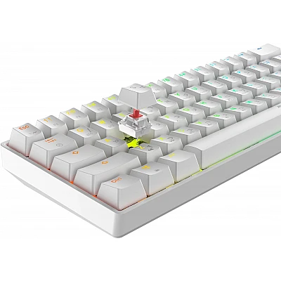 מקלדת גיימינג Dragon מכנית GPDRA MMK61 RGB לבן