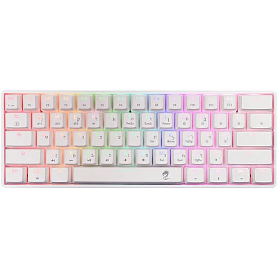 מקלדת גיימינג Dragon מכנית GPDRA MMK61 RGB לבן מקלדת גיימינג Dragon מכנית GPDRA MMK61 RGB לבן