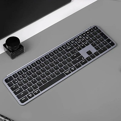 מקלדת אלחוטית Keychron B6 Pro Gray US 100% אפורה