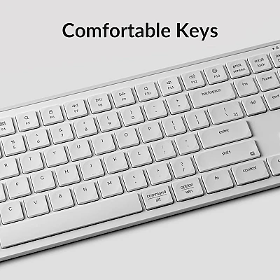 מקלדת אלחוטית Keychron B6 Pro White US 100% לבנה