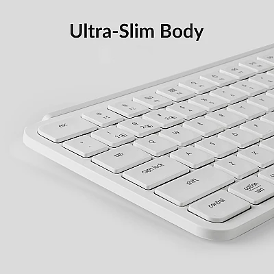 מקלדת אלחוטית Keychron B6 Pro White US 100% לבנה