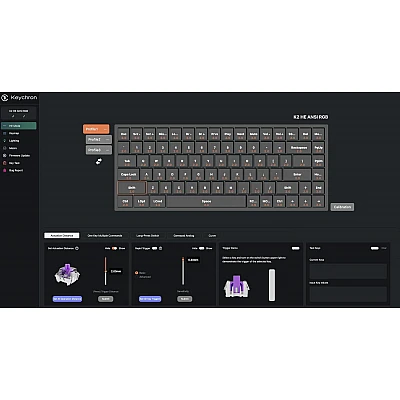 מקלדת מגנטית אלחוטית Keychron K2 HE RGB 75% שחורה מקלדת מגנטית אלחוטית Keychron K2 HE RGB 75% שחורה