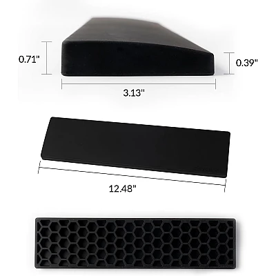 משטח תמיכה מסיליקון למקלדת Keychron PR43 שחור 317 מ״מ