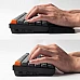 משטח תמיכה מסיליקון למקלדת Keychron PR43 שחור 317 מ״מ