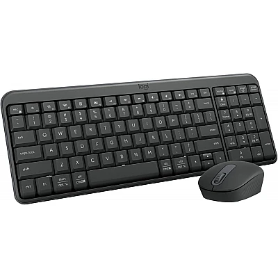 סט מקלדת ועכבר אלחוטיים Logitech MK250 Bluetooth בצבע Graphite