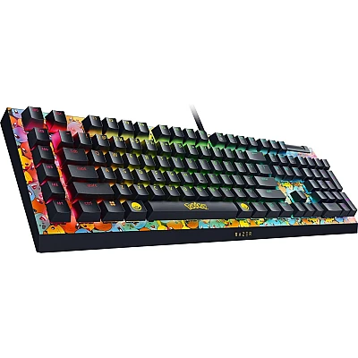 מקלדת גיימינג מכאנית Razer BlackWidow V4 X Pokémon Kanto Starters Edition מקלדת גיימינג מכאנית Razer BlackWidow V4 X Pokémon Kanto Starters Edition