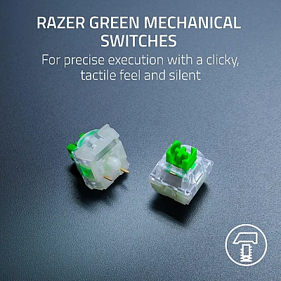 מקלדת גיימינג מכאנית Razer BlackWidow V4 X Pokémon Kanto Starters Edition מקלדת גיימינג מכאנית Razer BlackWidow V4 X Pokémon Kanto Starters Edition