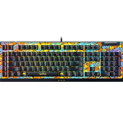 מקלדת גיימינג מכאנית Razer BlackWidow V4 X Pokémon Kanto Starters Edition