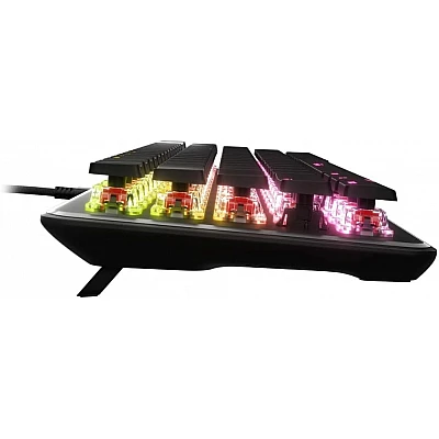 מקלדת גיימינג מכאנית חוטית מוקטנת 65% חברת Roccat דגם Vulcan II Mini מתגים אדומים צבע שחור