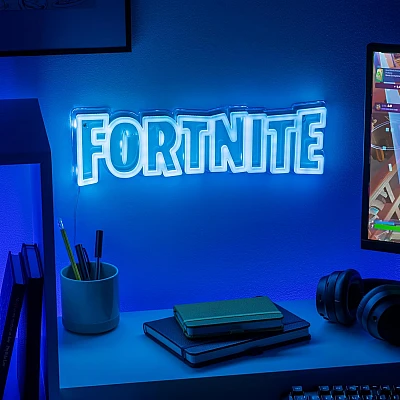 מנורת LED ניאון לתלייה בעיצוב Fortnite מבית Paladone מנורת LED ניאון לתלייה בעיצוב Fortnite מבית Paladone