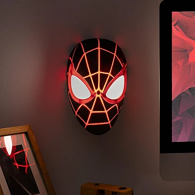 תאורת מסכה Miles Morales בגובה 22 ס״מ מבית Paladone