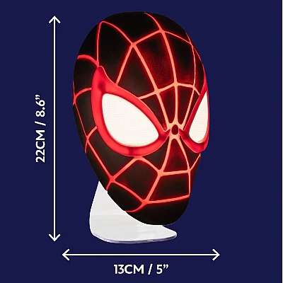 תאורת מסכה Miles Morales בגובה 22 ס״מ מבית Paladone