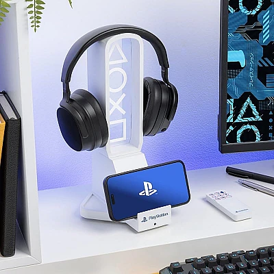מעמד 3 ב־1 עם תאורת LED PlayStation LumiStand Pro מבית Paladone מעמד 3 ב־1 עם תאורת LED PlayStation LumiStand Pro מבית Paladone