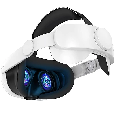 Oculus Strap White T1 – רצועת ראש נוחה ומתכווננת ל-Quest