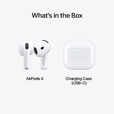 אוזניות אלחוטיות Apple AirPods 4 דגם MXP63LL/A אוזניות אלחוטיות Apple AirPods 4 דגם MXP63LL/A