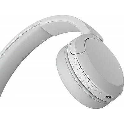 אוזניות קשת סטריאו On-Ear בלוטוס WH-CH520 מבית Sony - צבע לבן