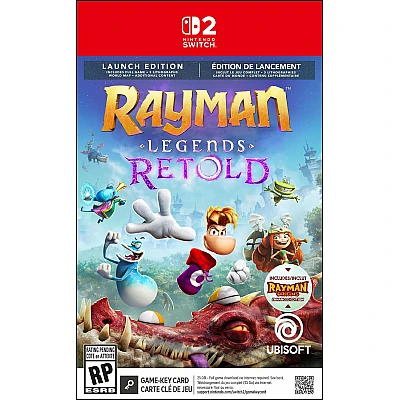 Rayman Legends Retold Launch Edition משחק ל-Nintendo Switch 2 – Game-Key Card (תאריך יציאה רשמי: 03/12/2026)