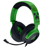 אוזניות גיימינג Razer Kraken V4 X Minecraft Edition ‏USB-C עם 7.1