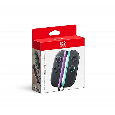 זוג בקרי Nintendo Switch 2 Joy-Con 2 (L)/(R) – Light Purple / Light Green