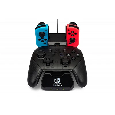 עמדת טעינה PowerA ל-Joy-Con ול-Pro Controller עבור Nintendo Switch עמדת טעינה PowerA ל-Joy-Con ול-Pro Controller עבור Nintendo Switch