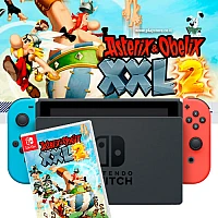 Nintendo Switch | באנדל קונסולת ניידת נינטנדו סוויץ’ כולל משחק Asterix & Obelix XXL 2