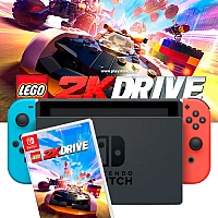 Nintendo Switch | באנדל קונסולת ניידת נינטנדו סוויץ’ כולל משחק Lego 2K Drive