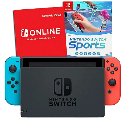 באנדל Nintendo Switch + Nintendo Switch Sports + Nintendo Switch Online (3 חודשים)