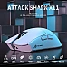 עכבר גיימינג אלחוטי Attack Shark X11 לבן עכבר גיימינג אלחוטי Attack Shark X11 לבן