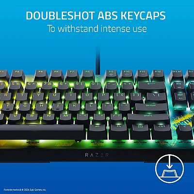 מקלדת גיימינג מכאנית Razer BlackWidow V4 X Fortnite Edition