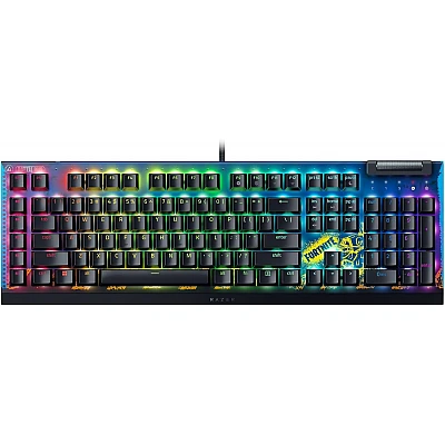 מקלדת גיימינג מכאנית Razer BlackWidow V4 X Fortnite Edition