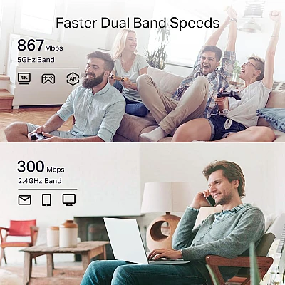 מגדיל טווח TP-Link RE330 AC1200 Mesh Wi-Fi