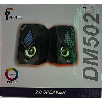 רמקולים צבעוניים RGB למחשב Protec DM502