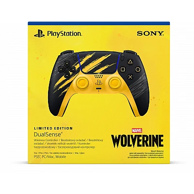 בקר אלחוטי PlayStation DualSense - Marvel's Wolverine Battle Yellow Limited Edition בקר אלחוטי PlayStation DualSense - Marvel's Wolverine Battle Yellow Limited Edition