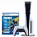 PlayStation 5 Slim 1TB עם כונן דיסקים כולל שובר למשחק Fortnite Flowering Chaos – יבואן רשמי