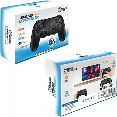 שלט Dragon דגם Double Shock אלחוטי לסוני 4  צבע שחור