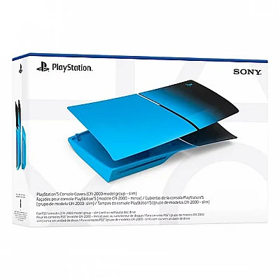 כיסוי מקורי לקונסולה פלייסטיישן 5 - PS5 Cover Set Slim Blu Ray/ Digital Rhythm Blue