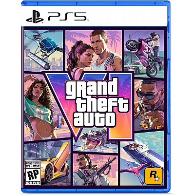 Grand Theft Auto VI ל-PS5 + בקר אלחוטי DualSense GTA VI Black Limited Edition