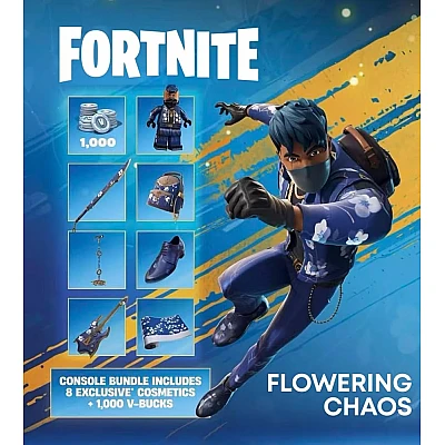 קוד למשחק Fortnite Flowering Chaos + 1000 V-Bucks ל- PS5 קוד למשחק Fortnite Flowering Chaos + 1000 V-Bucks ל- PS5
