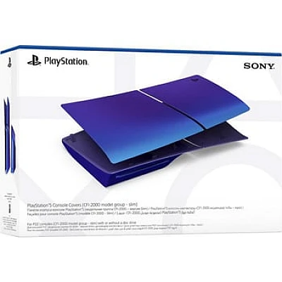 כיסוי מקורי לקונסולה פלייסטיישן 5 - Indigo Sony PS5 Slim Blu Ray/ Digital Cover Playstation