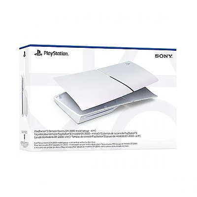 כיסוי מקורי לקונסולה פלייסטיישן 5 - Pearl Sony PS5 Slim Blu Ray/ Digital Cover Playstation