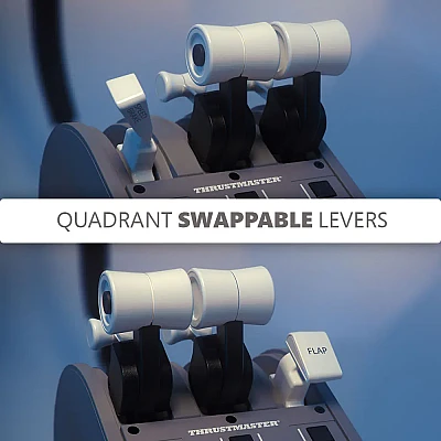 ג'ויסטיק טיסה + מצערת מודולרית Thrustmaster TCA Yoke Pack Boeing Edition Controller למחשב ול-Xbox