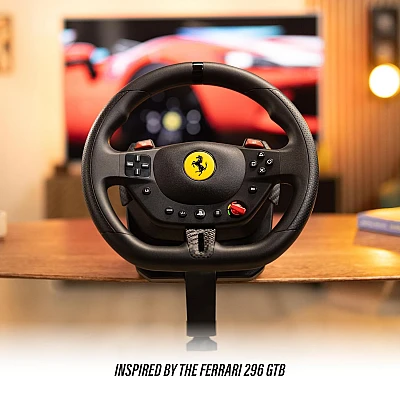 הגה ודוושות Thrustmaster T98 Ferrari 296 GTB ל-PS5 / PS4 / PC הגה ודוושות Thrustmaster T98 Ferrari 296 GTB ל-PS5 / PS4 / PC