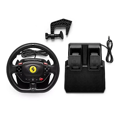 הגה ודוושות Thrustmaster T98 Ferrari 296 GTB ל-PS5 / PS4 / PC הגה ודוושות Thrustmaster T98 Ferrari 296 GTB ל-PS5 / PS4 / PC