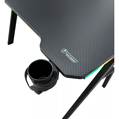 DRAGON שולחן גיימינג תאורת RGB אורך 120 ס"מ דגם GPDRA-TR-B