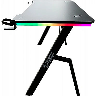 DRAGON שולחן גיימינג תאורת RGB אורך 120 ס"מ דגם GPDRA-TR-B
