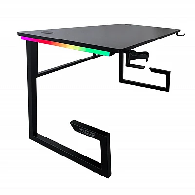 DRAGON שולחן גיימינג תאורת RGB אורך 160 ס"מ דגם TG צבע שחור