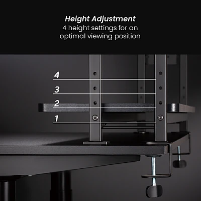 LUMI STB-192 – ארגונית לשולחן עם מדפים דו-שכבתיים ולוח יתדות
