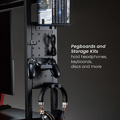 LUMI STB-192 – ארגונית לשולחן עם מדפים דו-שכבתיים ולוח יתדות