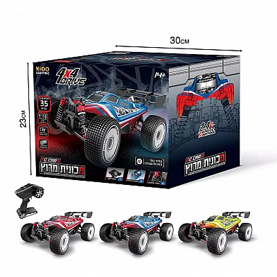 מכונית מירוץ על שלט 4X4 – עד 35 קמ״ש (1:16)